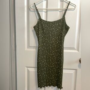 Forever 21 Green Mini Dress with flowers